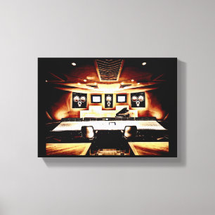 Tonaufnahme-Studio Leinwanddruck