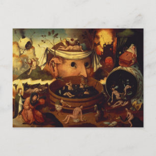 Tondals Vision durch Hieronymous Bosch Postkarte