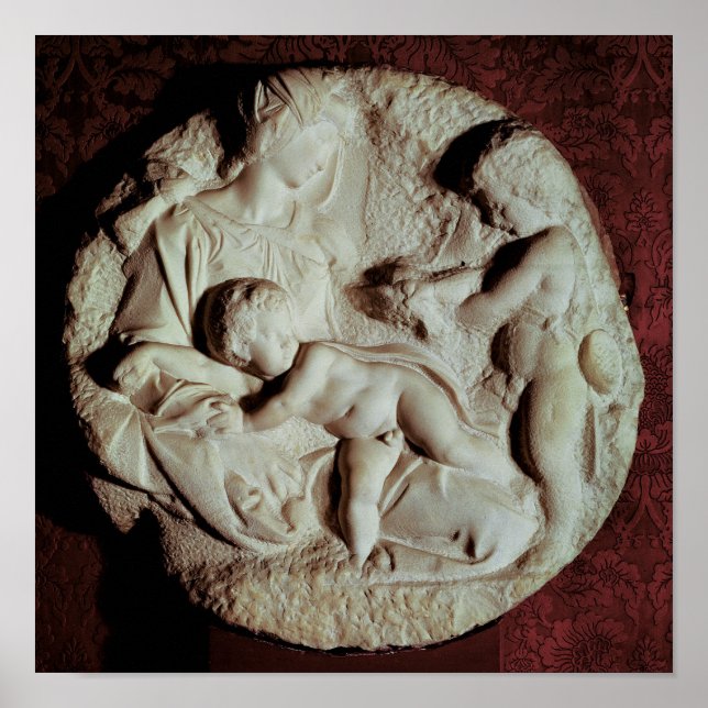 Tondo Taddei kreisförmiger Stein Poster (Vorne)