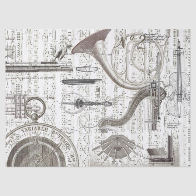 Töne des Musik-Seidenpapiers Seidenpapier (Vorderseite)