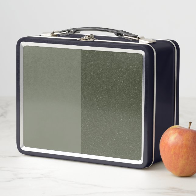 Tone Moderne Lunchbox aus grünem Metall - Maßgesch (Beispiel)