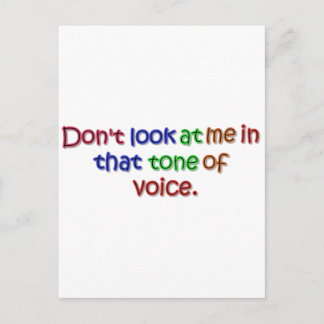 Tone of Voice Postkarte