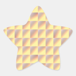 Tone-on-tone Squares. Stern-Aufkleber