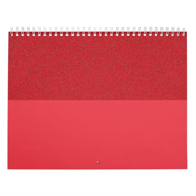 Tone Tomato Red Custom Wall Calendar Kalender (Titelbild)