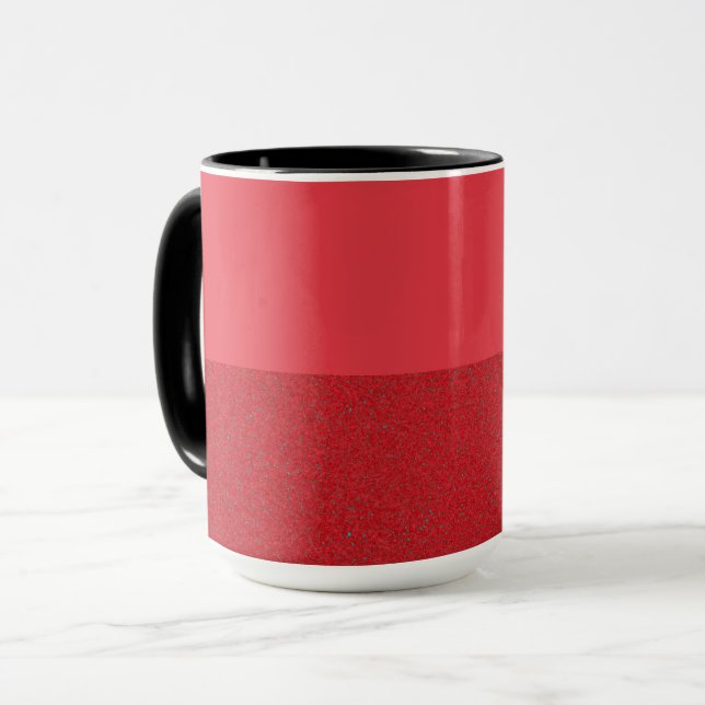 Tone Tomato Red Noise Coffee Tasse - Anpassen (Vorderseite Links)