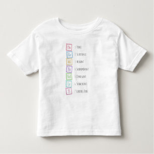 Tones of the Scale Solfeggio Musical Baby Blocks Kleinkind T-shirt