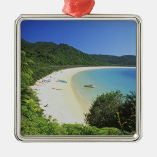 Tonga Bay, Abel Tasman NP, South Island, New Ornament Aus Metall
