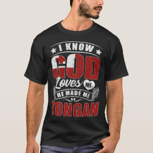 Tonga Flag God Lieben Me Tongans T-Shirt