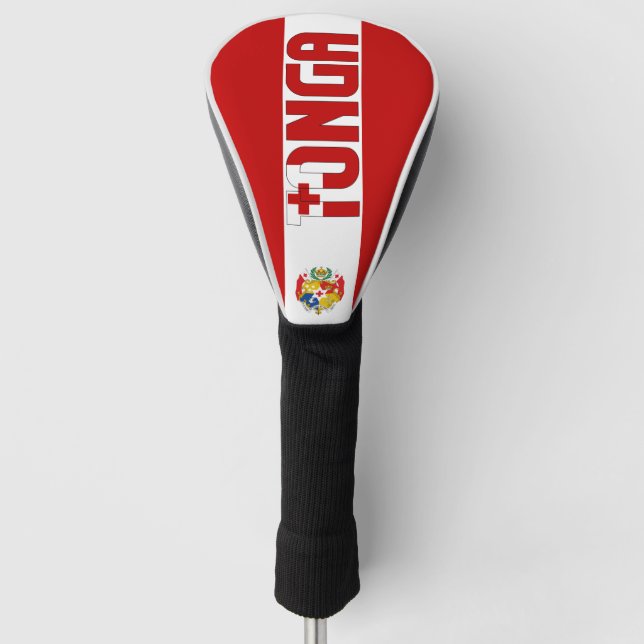 Tonga Flag Gorgeous Patriotic Golf Headcover (Vorderseite)