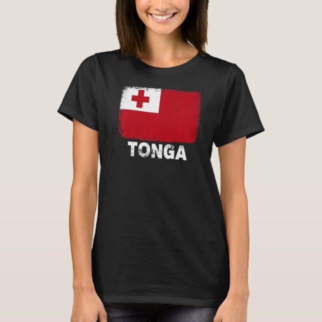 Tonga Flag Unterstützung Tonga Menschen Frauen Män T-Shirt (Vorderseite)