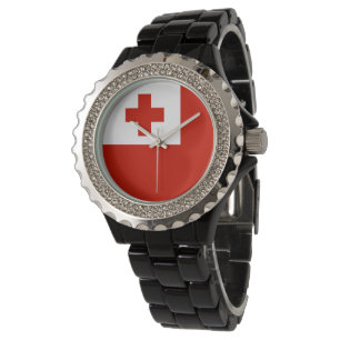 Tonga-Flagge Armbanduhr