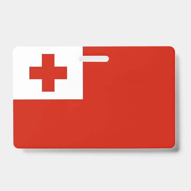 Tonga-Flagge Ausweis (Vorderseite)