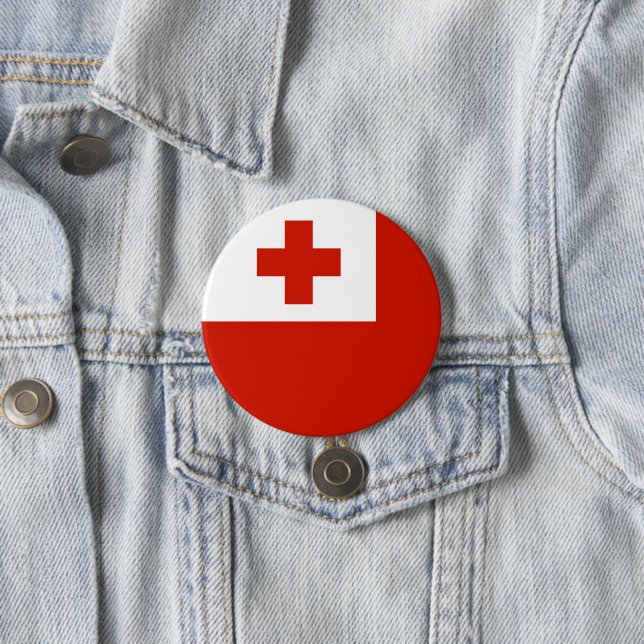 Tonga-Flagge Button (Beispiel)