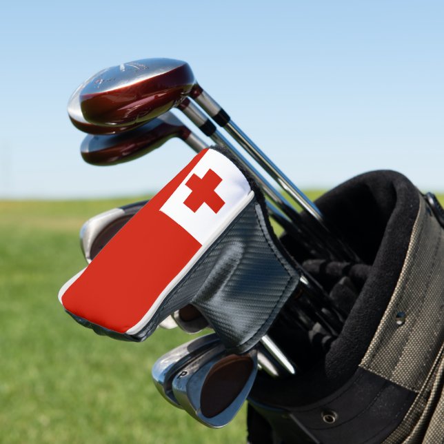 Tonga-Flagge Golf Headcover (In Situ)