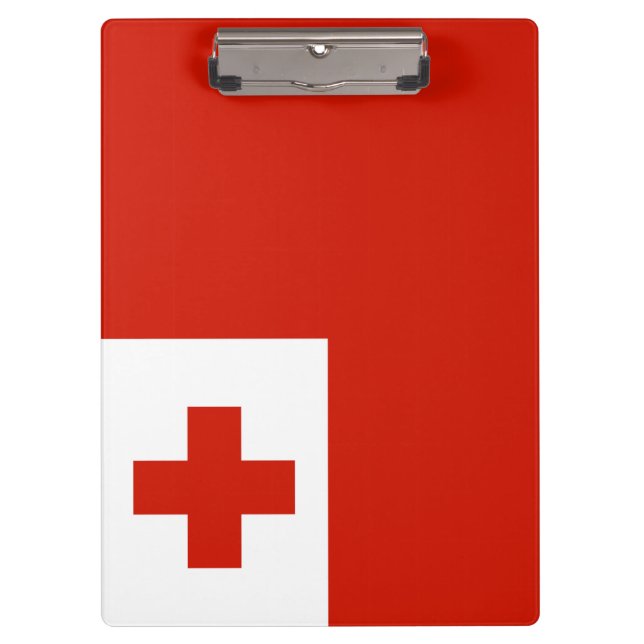 Tonga-Flagge Klemmbrett (Vorderseite)