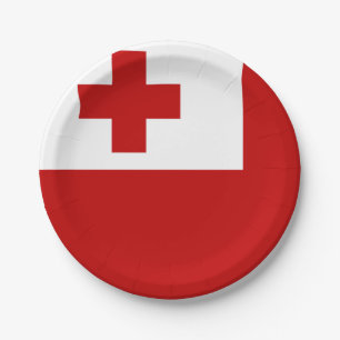 Tonga-Flagge Pappteller