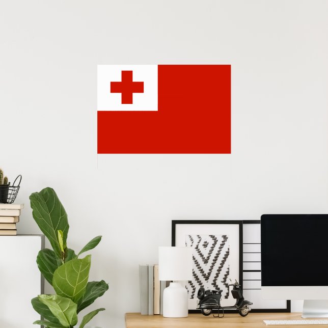 Tonga-Flagge Poster (Heimbüro)
