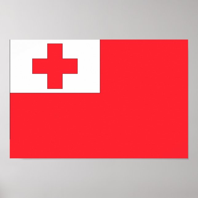 Tonga-Flagge Poster (Vorne)