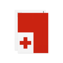 Tonga-Flagge Postkarte