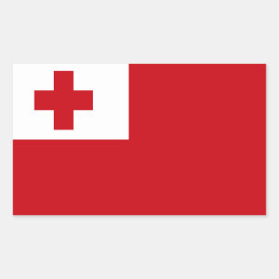 Tonga-Flagge Rechteckiger Aufkleber