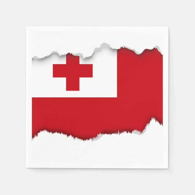 Tonga-Flagge Serviette (Vorderseite)