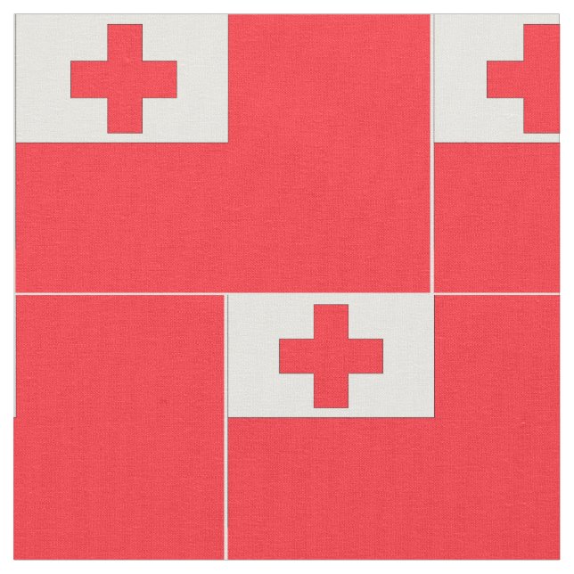 Tonga-Flagge Stoff (Nahaufnahme)