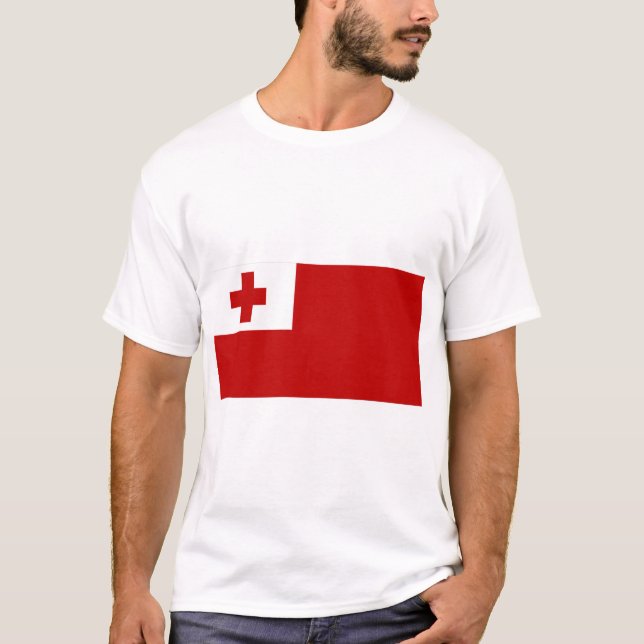 Tonga-Flagge T-Shirt (Vorderseite)