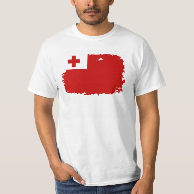 TONGA-FLAGGE T-Shirt (Vorderseite)