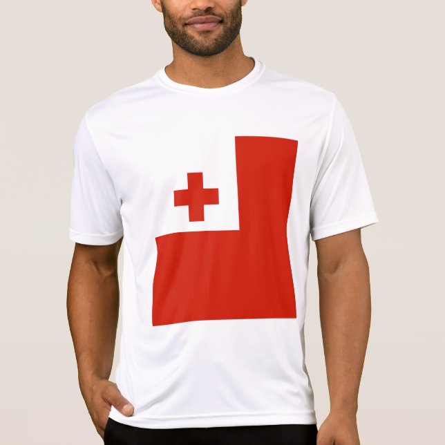 Tonga-Flagge T-Shirt (Vorderseite)