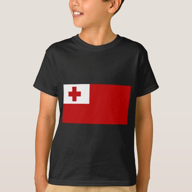 Tonga-Flagge T-Shirt (Vorderseite)