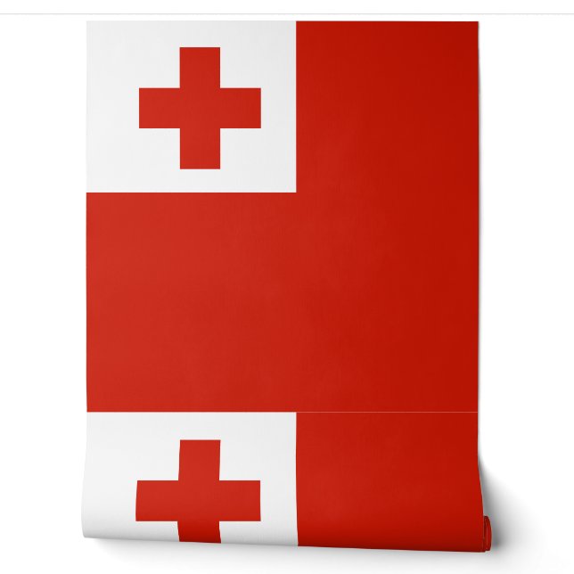 Tonga-Flagge Tapete (Abrollen)