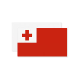 Tonga-Flagge Visitenkarte