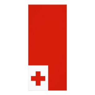 Tonga-Flagge Werbekarte