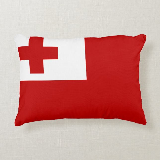 Tonga-Flagge Zierkissen (Vorderseite)