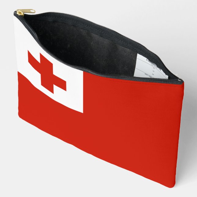 Tonga-Flagge Zubehörtasche (Offen)