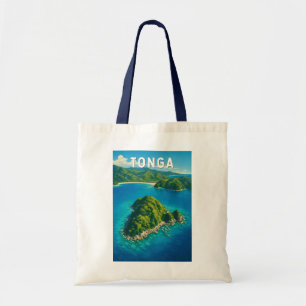 Tonga Illustrations Reise Kunst Vintage Tragetasche
