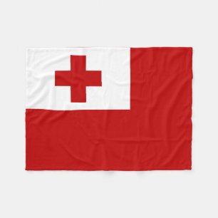 Tonga-Insel-Flaggen-rotes Kreuz Fleecedecke