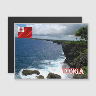 Tonga - Küstenlinie - Magnetkarte