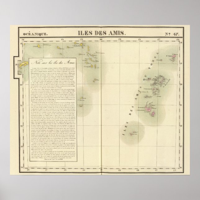 Tonga Ozeanien Nr. 47 Poster (Vorne)