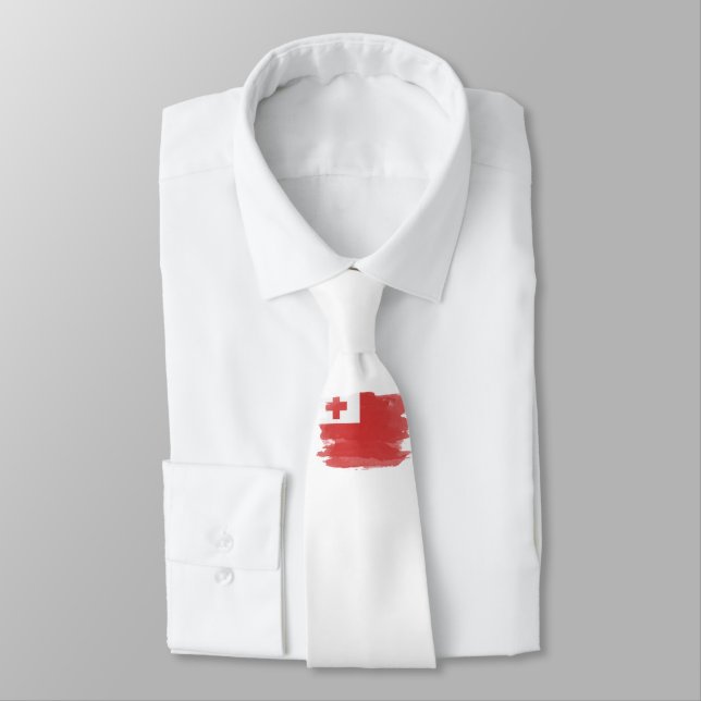 Tonga-Pinselstrich, nationale Flagge Krawatte (Gebunden)