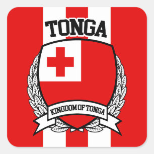 Tonga Quadratischer Aufkleber