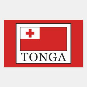 Tonga Rechteckiger Aufkleber