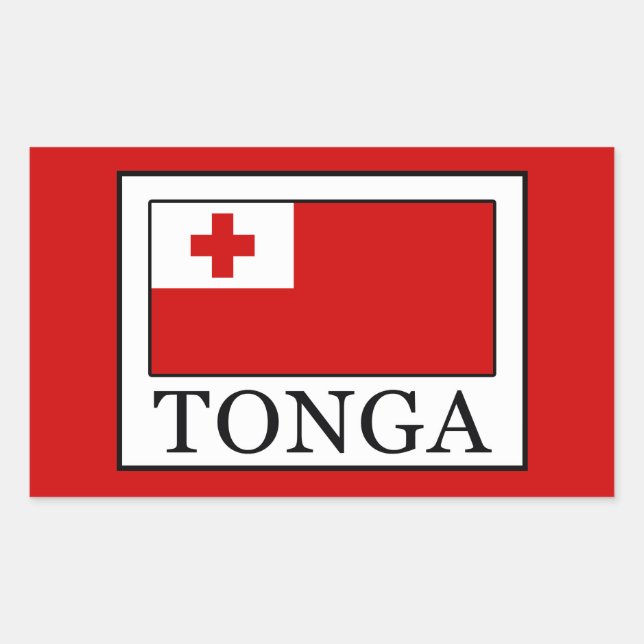 Tonga Rechteckiger Aufkleber (Vorderseite)