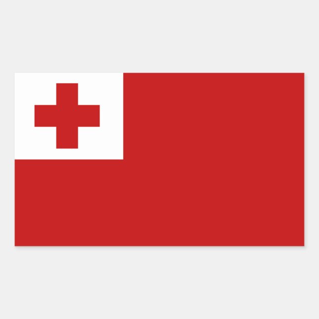 Tonga Rechteckiger Aufkleber (Vorderseite)