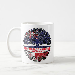 Tonga Tongan Australian Australia Tree Roots Flag Kaffeetasse