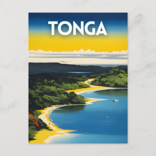 Tonga Travel Art Poster Postkarte
