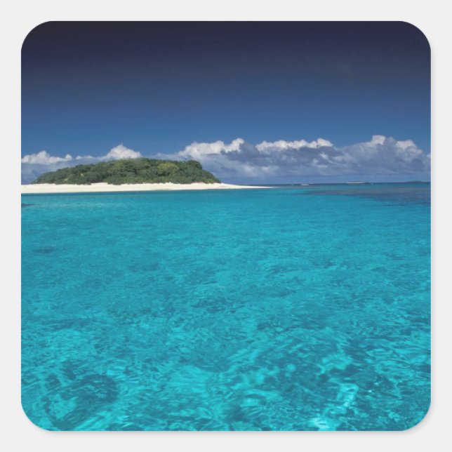 Tonga, Vava'u, Landschaft Quadratischer Aufkleber (Vorderseite)