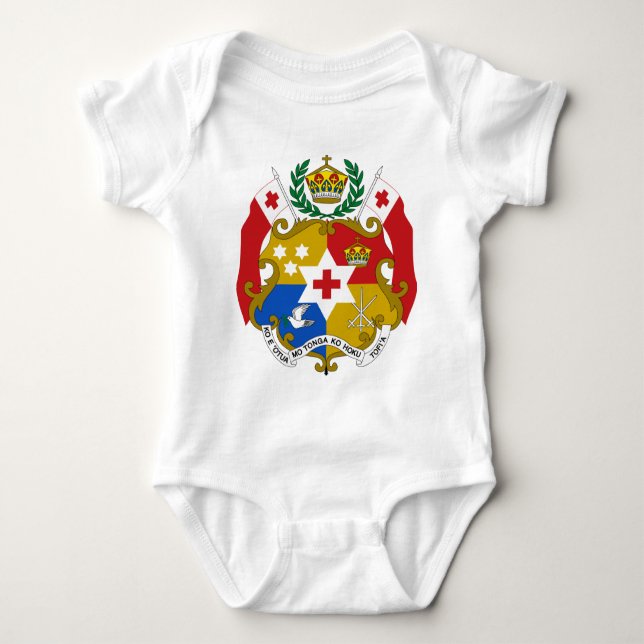 Tonga-Wappen Baby Strampler (Vorderseite)