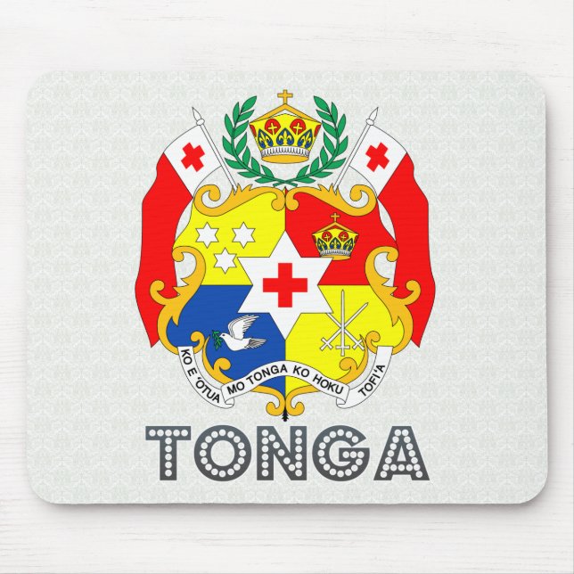 Tonga-Wappen Mousepad (Vorne)