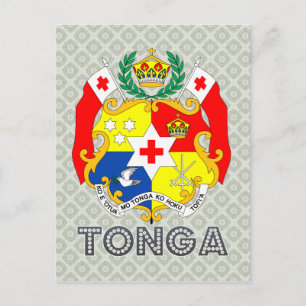 Tonga-Wappen Postkarte